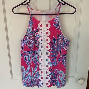 Patterned Lilly Pulitzer tank top, size 8